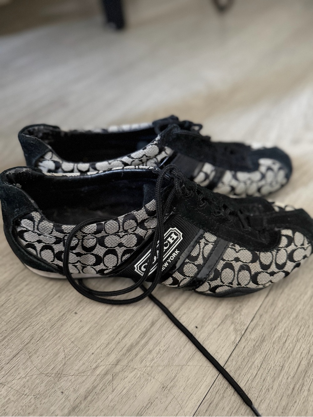 vintage Coach Remonna monogram sneakers